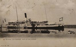 Lac Léman - Bateau Vapeur  " LA SUISSE " - 1906