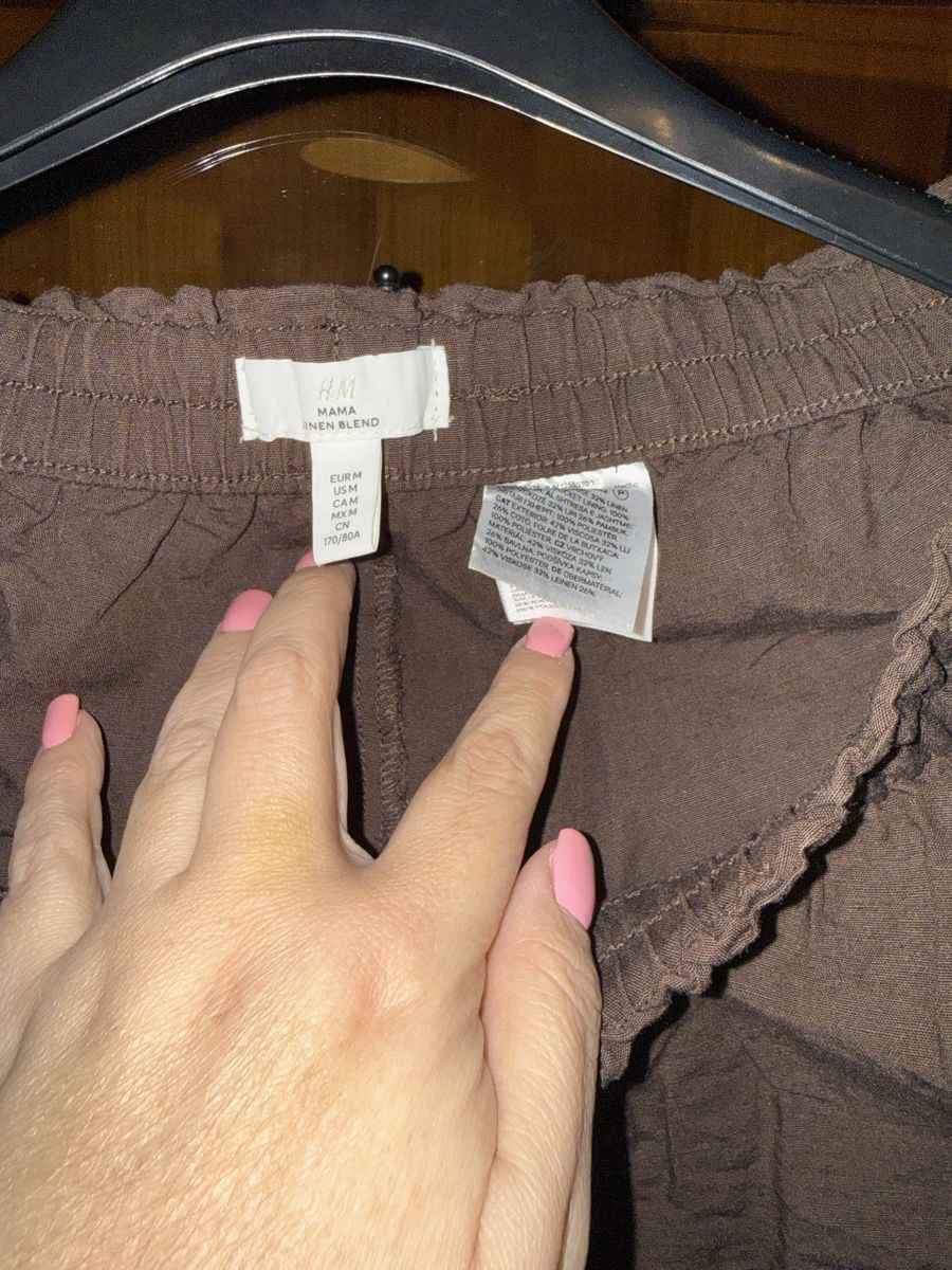 H&M Pantaloni: Mama trousers m in linen – Usato da Mendrisio venduto da ketolin 1