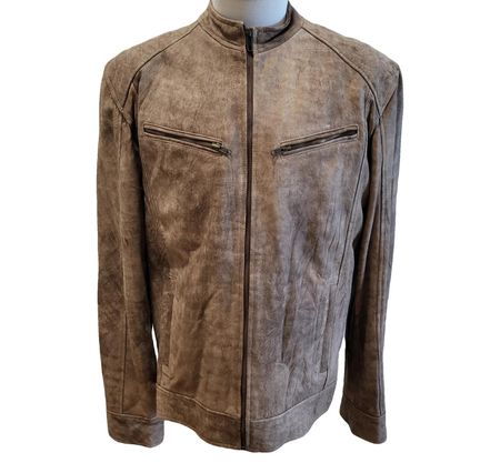 Biker Lederjacke, ungetragen, Gr. 52