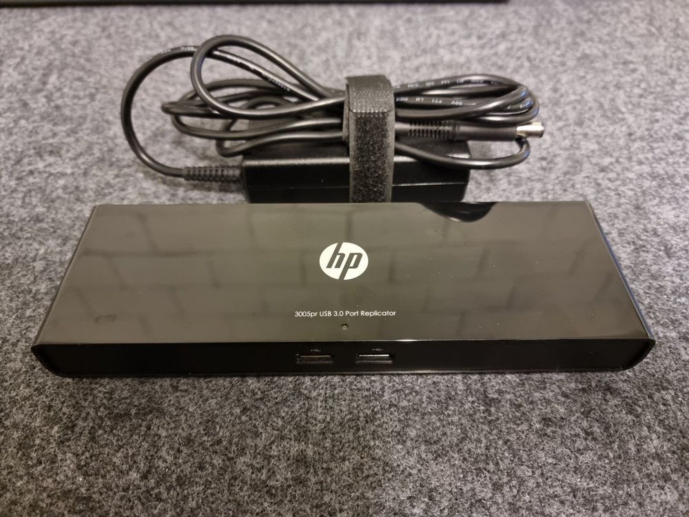 Docking Station HP 3005pr USB 3.0 - Replicatore Di Porte Per Laptop, Con HDMI, DisplayPort E Rete