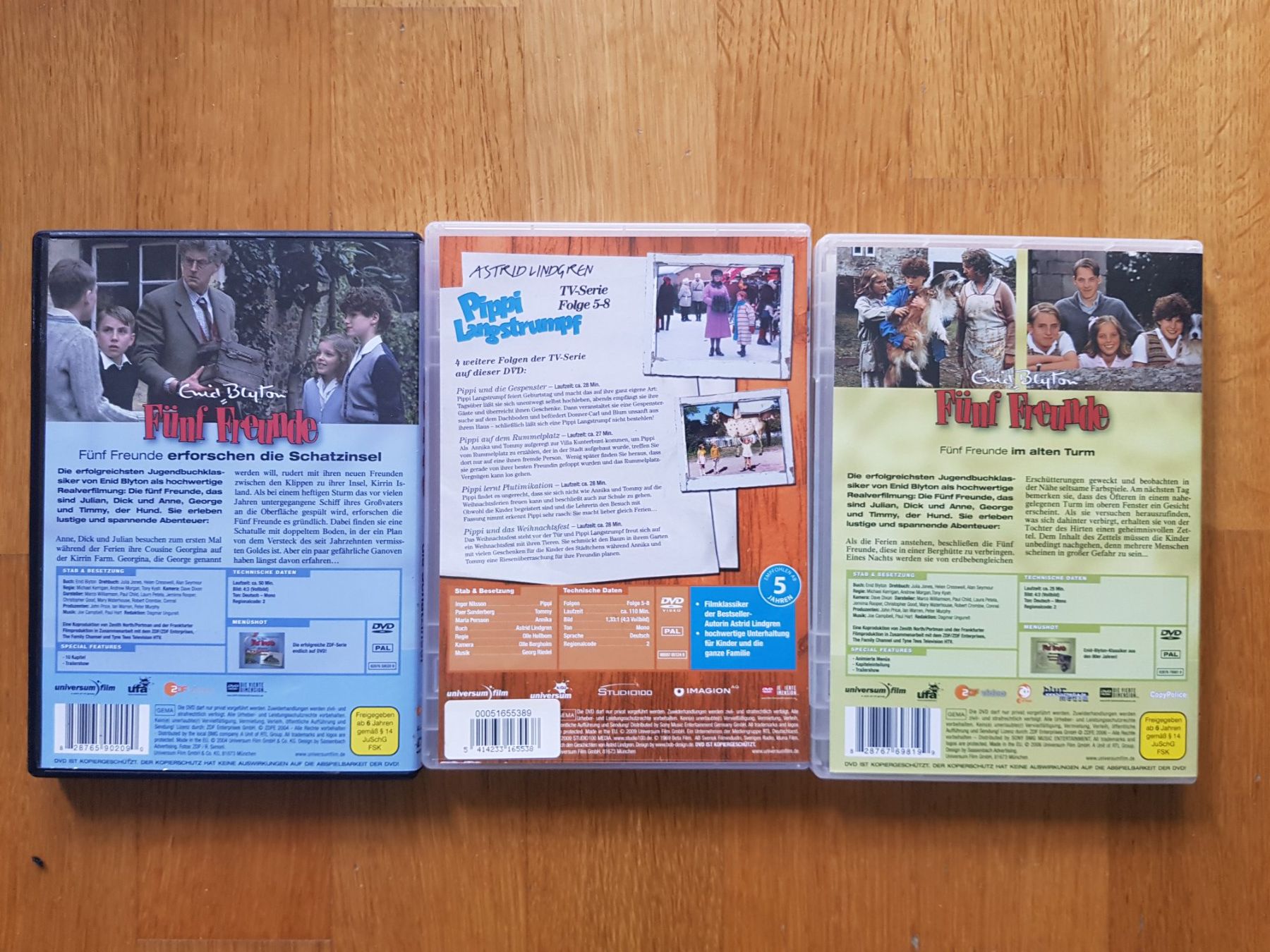 Tous les DVDs: 5 Freunde und Pippi Langstrumpf DVD – Neuf (Voir description) à Thalwil par SebastianH01 1