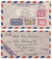 1951 Flugpost Recom Brief Guatemala-Washington-Köln,