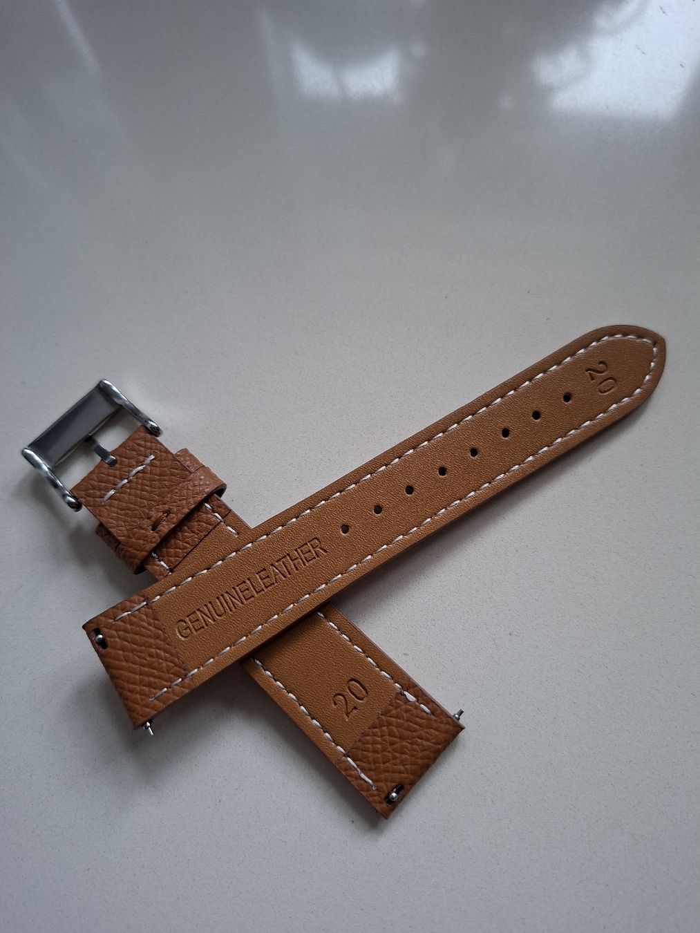 Smartwatch: Lederuhrenarmband 20mm – Neu (gemäss Beschreibung) aus Sargans von blauberg 1