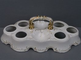 Eierhalter Porzellan antik Frankreich um 1920 Selten & rar