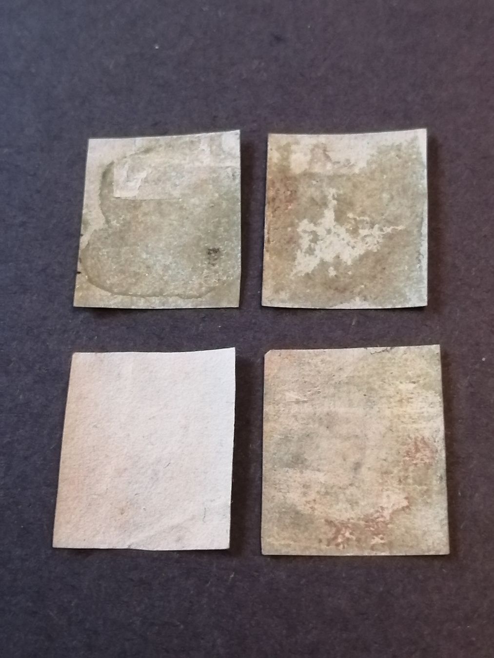 Alle Briefmarken: 4mal One Penny Red 1841  – Gebraucht aus Happerswil von tschergi 1