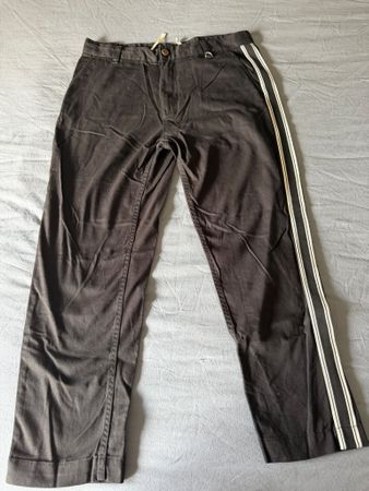 Hose John Richmond schwarz mit seitlichem Streifen Grösse 50