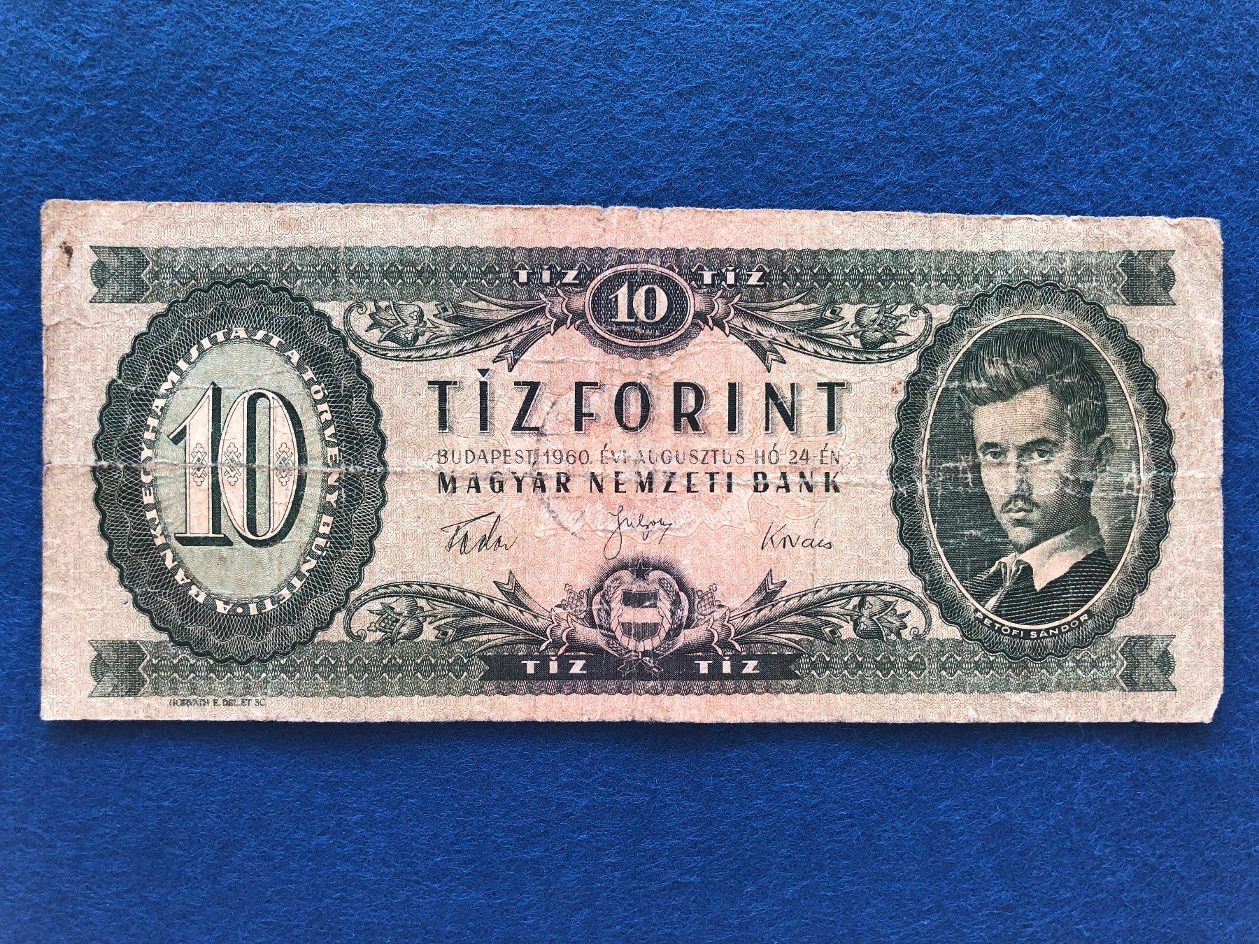 Banconote: Budapest 1960 - Ungarn - 10 Forint – Usato da Pfäffikon SZ venduto da Sieben77