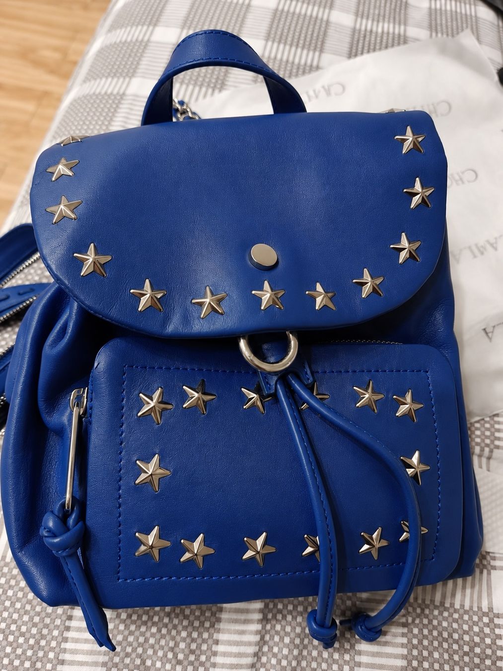 Jimmy Choo Zaini: Jimmy Choo - Sac à dos bleu électrique – Usato da Fribourg venduto da aix_fs82 3