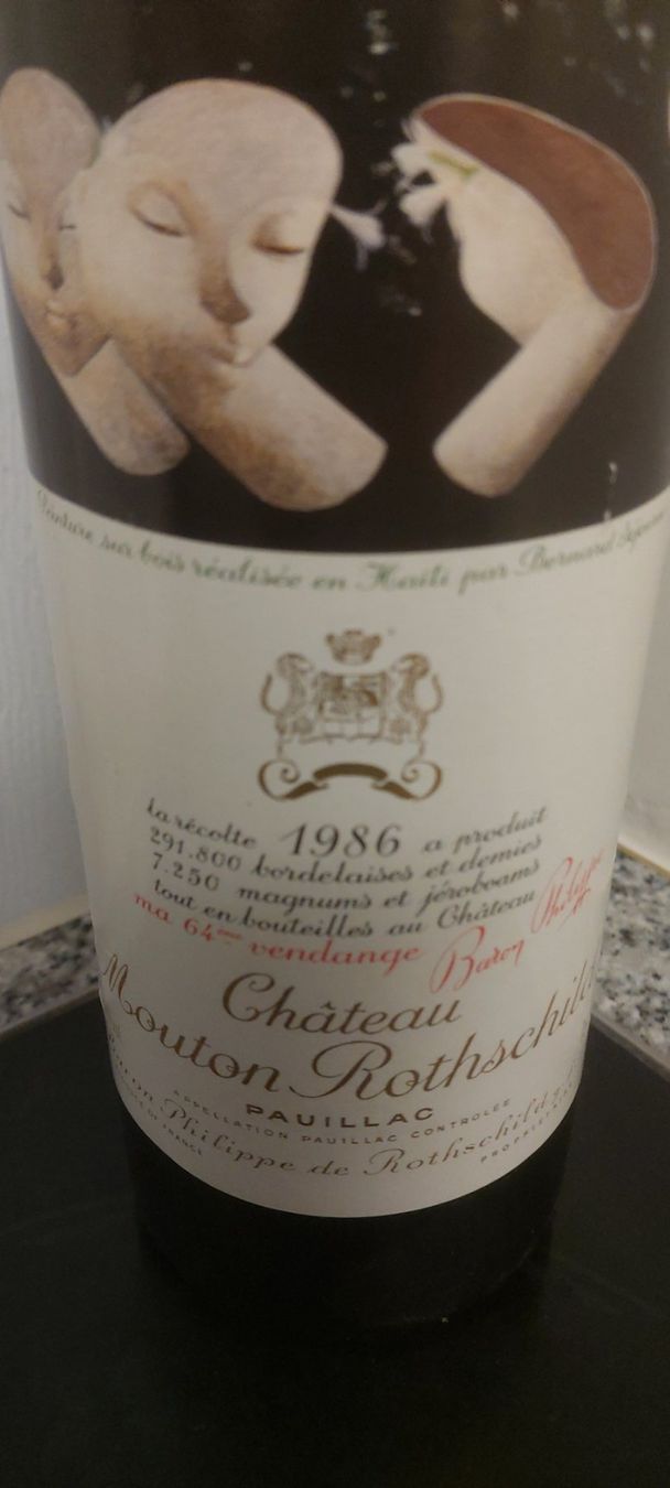 Vino: Chateau Mouton Rothschild 1986 – Nuovo (secondo la descrizione) da Grenchen venduto da poggione 3
