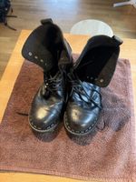 Stiefeletten schwarz Leder Grösse 43 gebraucht