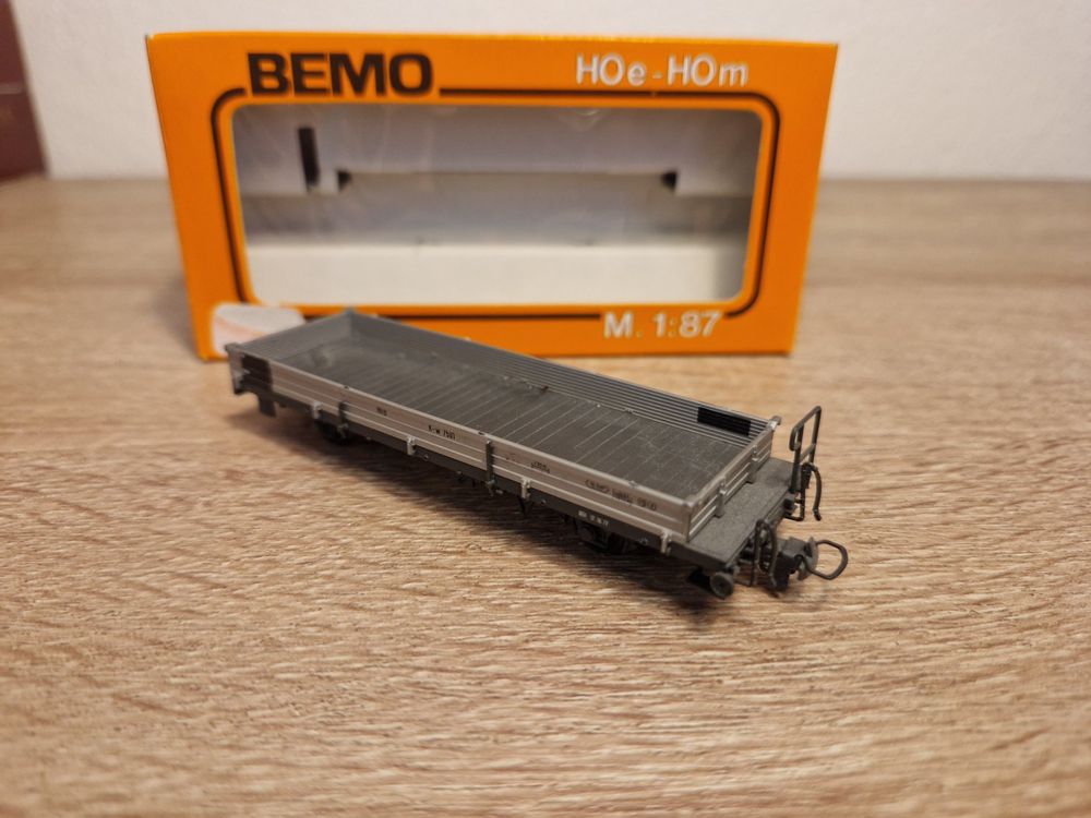 Bemo Modelleisenbahnen: Bemo 2263 7379 Niederbordwagen RhB H0m – Gebraucht aus St-Aubin-Sauges von tantome 3