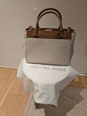 Original Michael Kors Handtasche – Creme/Braun