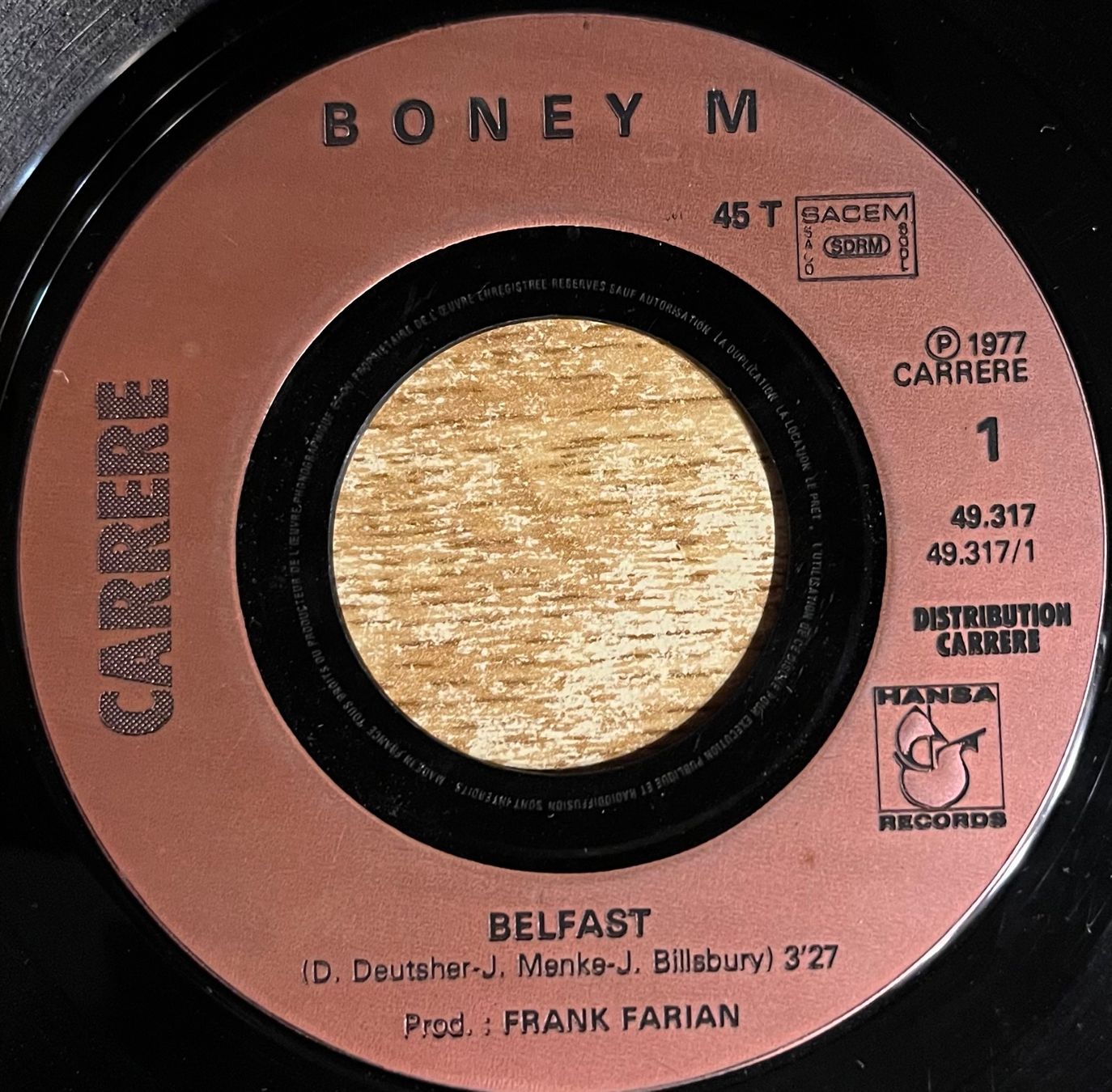 Dischi in vinile: BONEY M. - BELFAST – Usato da Bussigny venduto da vinyl-pas-cher 2
