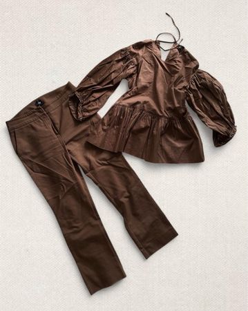 Marella Set Bluse und Hose braun Grösse S