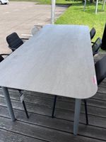Gartentisch STARLING 220x100cm Keramik Gestell Inox lackiert