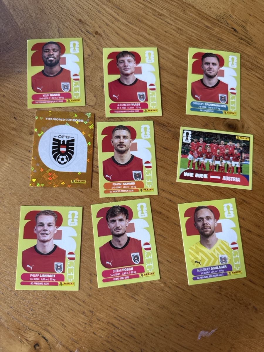 Panini Carte collezionabili: Panini 2026 9er Set AUT – Nuovo (secondo la descrizione) da Masein venduto da Buender45