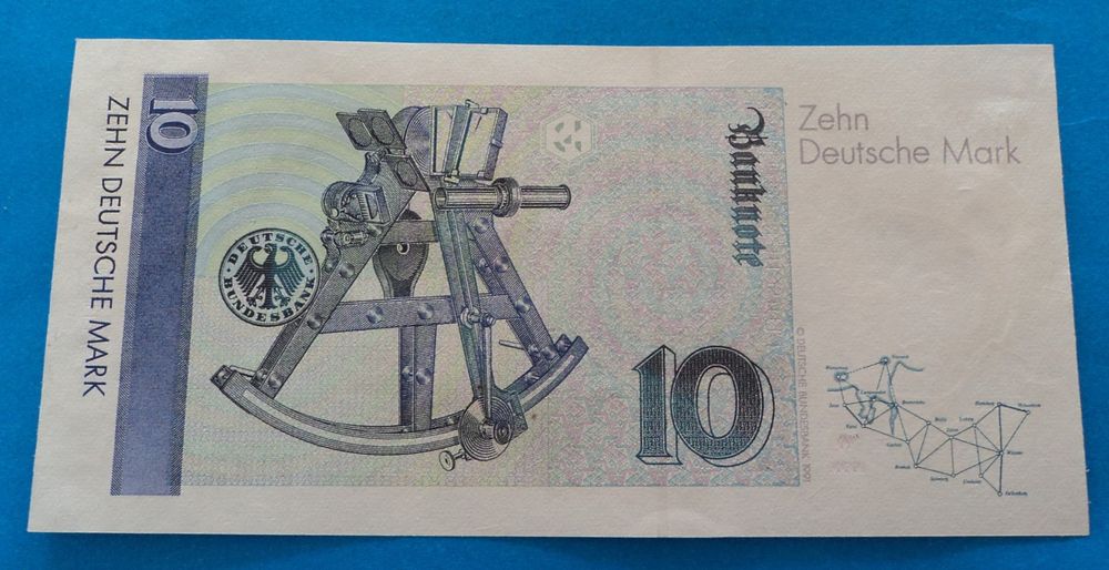 Deutschland: 10 Mark 1989 Serie: AA Bankfrisch (Neu (gemäss