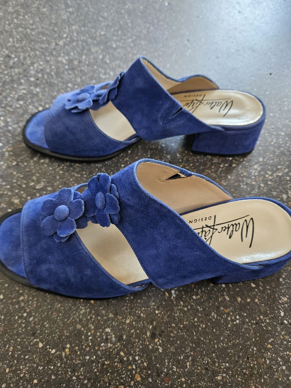 Scarpe da donna: Walter Käfer Design, blaue Sandalen, Gr. 38.5 neu – Nuovo e nell'imballaggio originale da Anwil venduto da tamoos 1