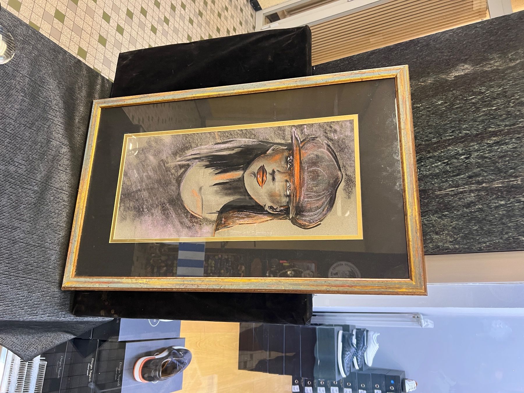 Dipinti: Portrait signé probablement italien? – Usato da Genève venduto da Qanil77 4