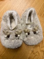 Kinder Hausschuhe / Finken – Rentiermotiv – TEX – Grösse XS
