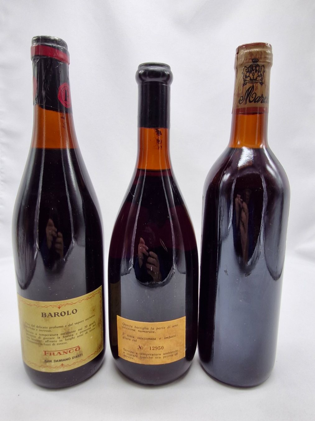 Wein: BAROLO / 1975 - 1976 - 1977 – Neu (gemäss Beschreibung) aus Bulle von italicum 2