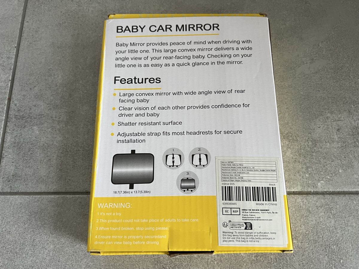 Specchi: Miroir pour bébé de voiture – Nuovo e nell'imballaggio originale da Nyon venduto da Todtk 1