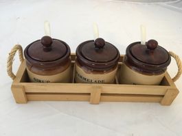 Keramikgefässe für den Frühstückstisch !