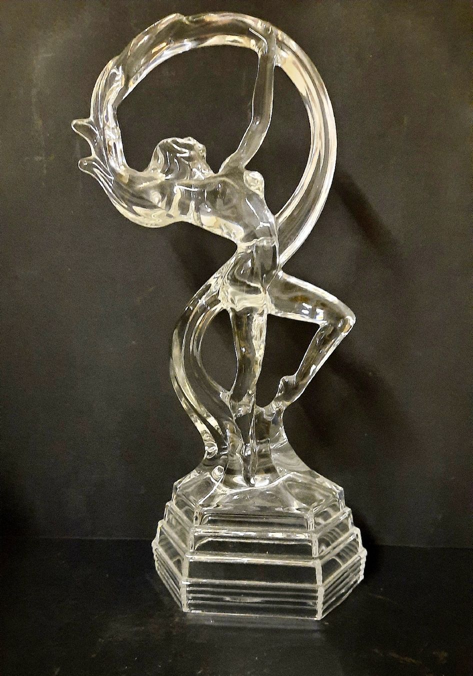Statuette: BELLE VERRERIE ART - DECO" DANSEUSE " – Usato da Genève venduto da Enigme8 3