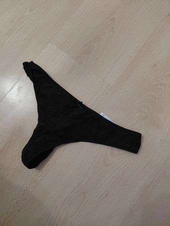 String Tanga schwarz Damengrösse S 