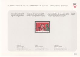 Sammelblätter PTT SBK 396 **