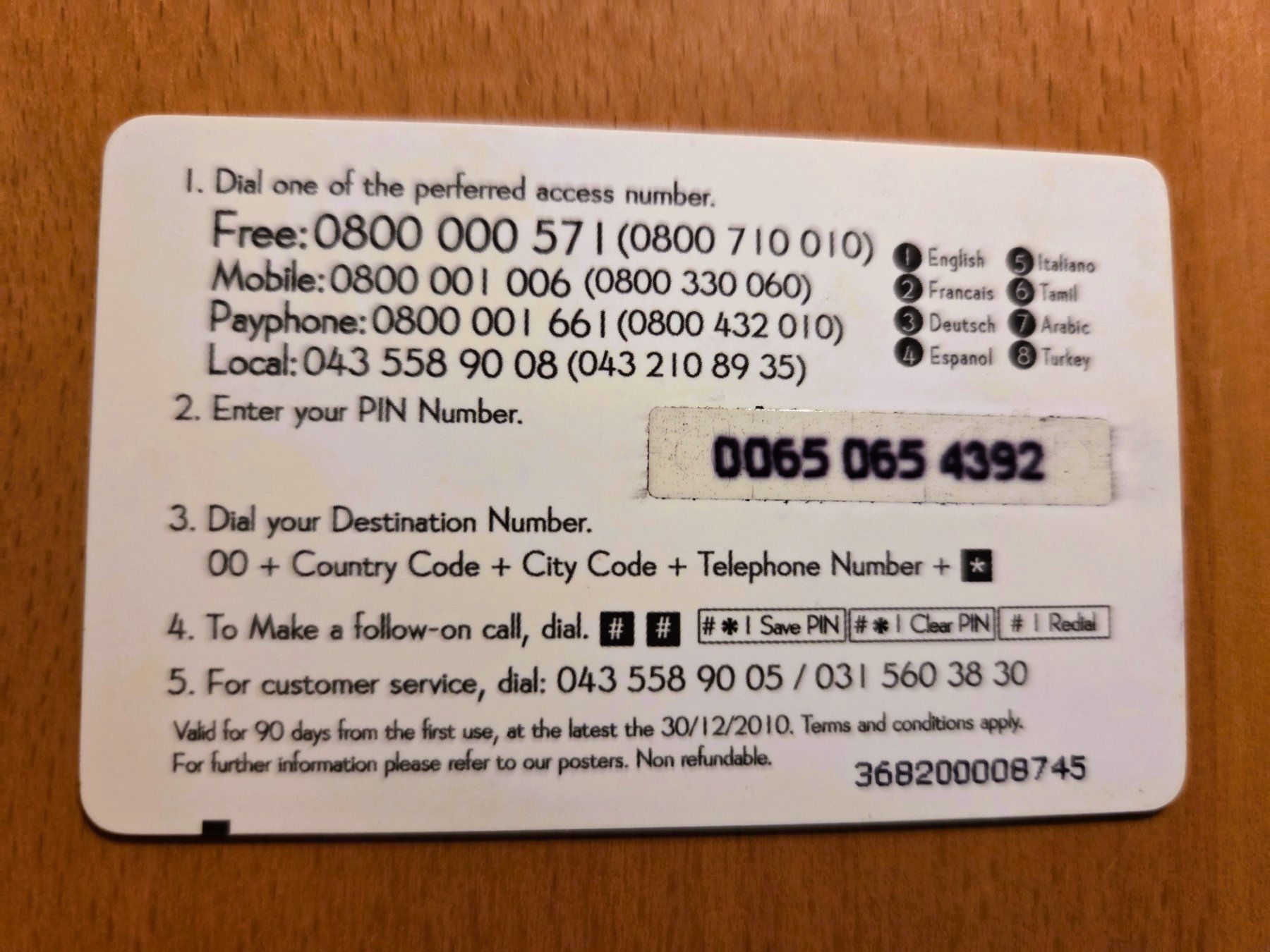 Schede telefoniche: PREPAID - SCHWEIZ – Usato da Brüttisellen venduto da Nighttrain 1