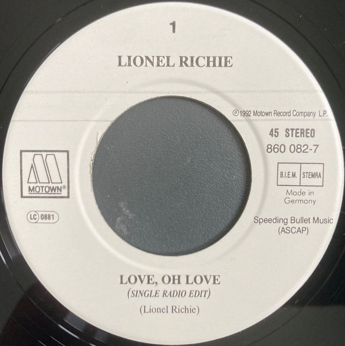 Dischi in vinile: LIONEL RICHIE - LOVE, OH LOVE – Usato da Poliez-Pittet venduto da Newtown-Records 2