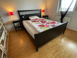 IKEA HEMNES – Complete Bed Set Black-Brown 160x200 cm