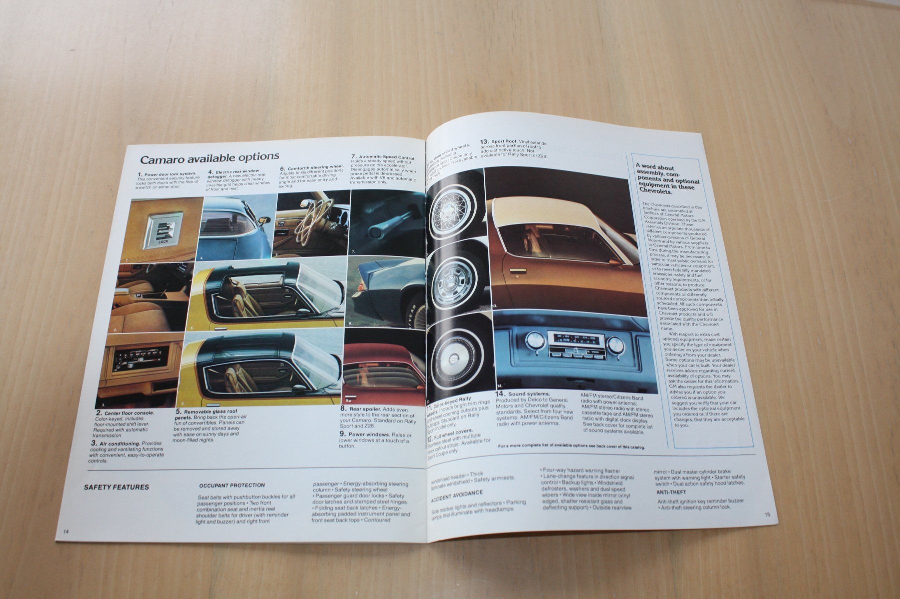 Chevrolet Documenti: Chevrolet Camaro Prospekt von 1979 – Usato da Wikon venduto da erwin400 7