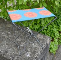 Retro CAMPING Falt- Fischerhocker DESIGN Carina Hägg SWEDEN