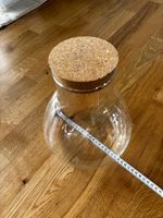 Glasvase mit Korken Deckel, Behälter, Dekoration, Terrarium