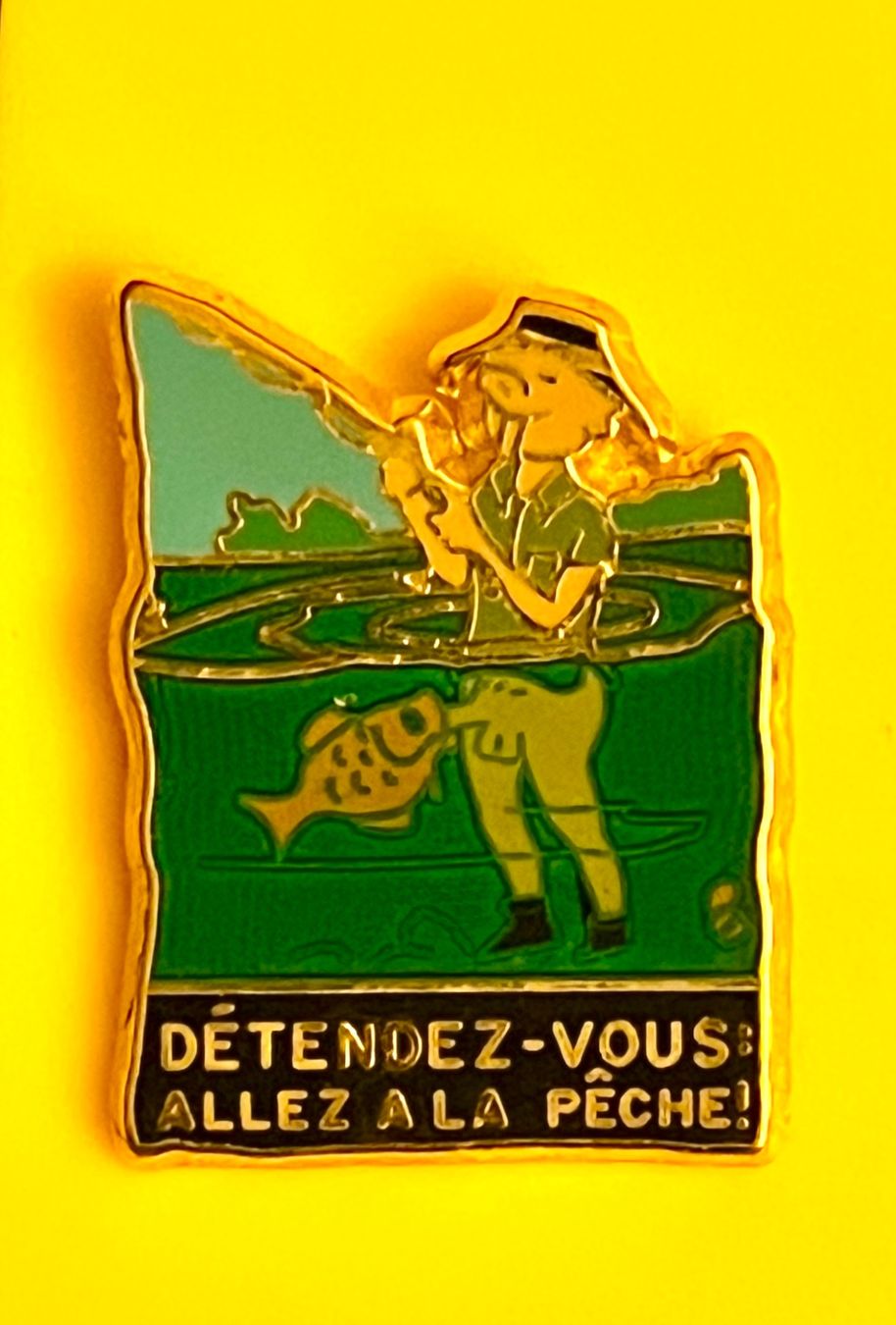 Plaketten & Abzeichen: Pin - humour pêche 🎣 – Gebraucht aus Renan BE von johncactus