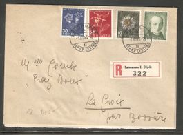 PJ 1943 FDC fr. R-Brief mit Ak-Stempel