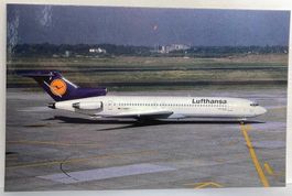 Postcard Boeing 727-200 Lufthansa