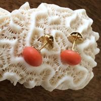 Sardegna Korallen Ohrstecker Gold 18Karat UNIKATE