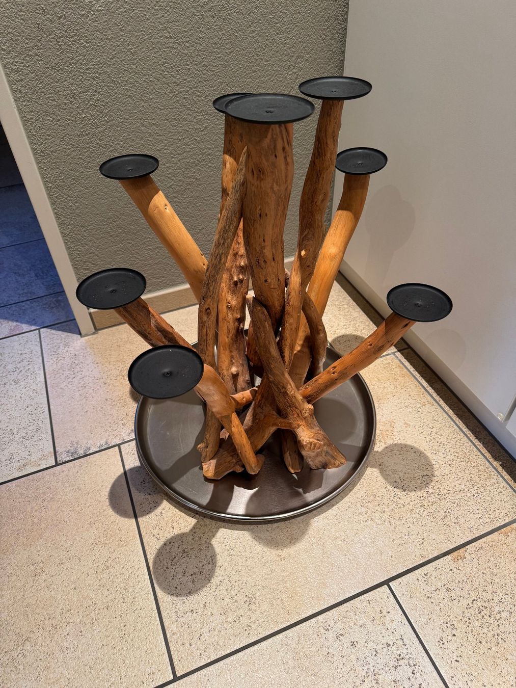 Portacandele: Origineller Kerzenständer aus Holz – Nuovo (secondo la descrizione) da Niederhasli venduto da Sam2020