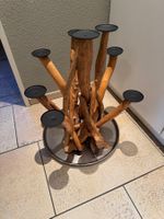 Origineller Kerzenständer aus Holz