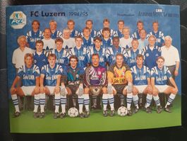FC Luzern - Mannschaft Autogrammkarte 1994/95