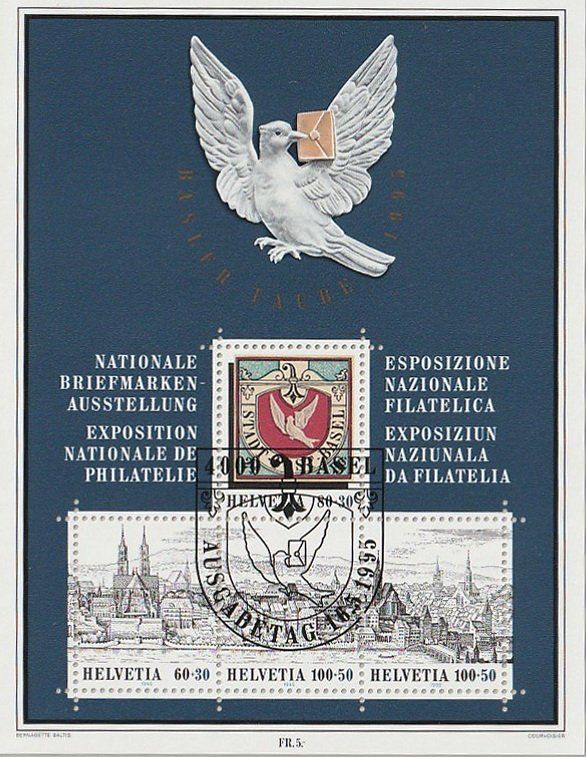 Alle Briefmarken: NABA Basel 1995, Broschüre mit Panorma Merian – Neu (gemäss Beschreibung) aus Aarburg von Aare10