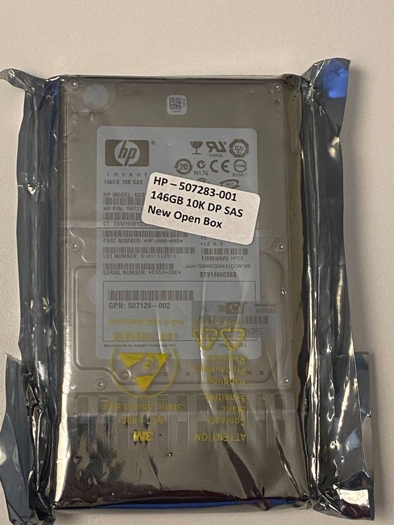 HP Imsourcing 507283-001 Disco Rigido Interno SAS 146GB 2.5'' 10000 Rpm Hot Swap Per Server - 3