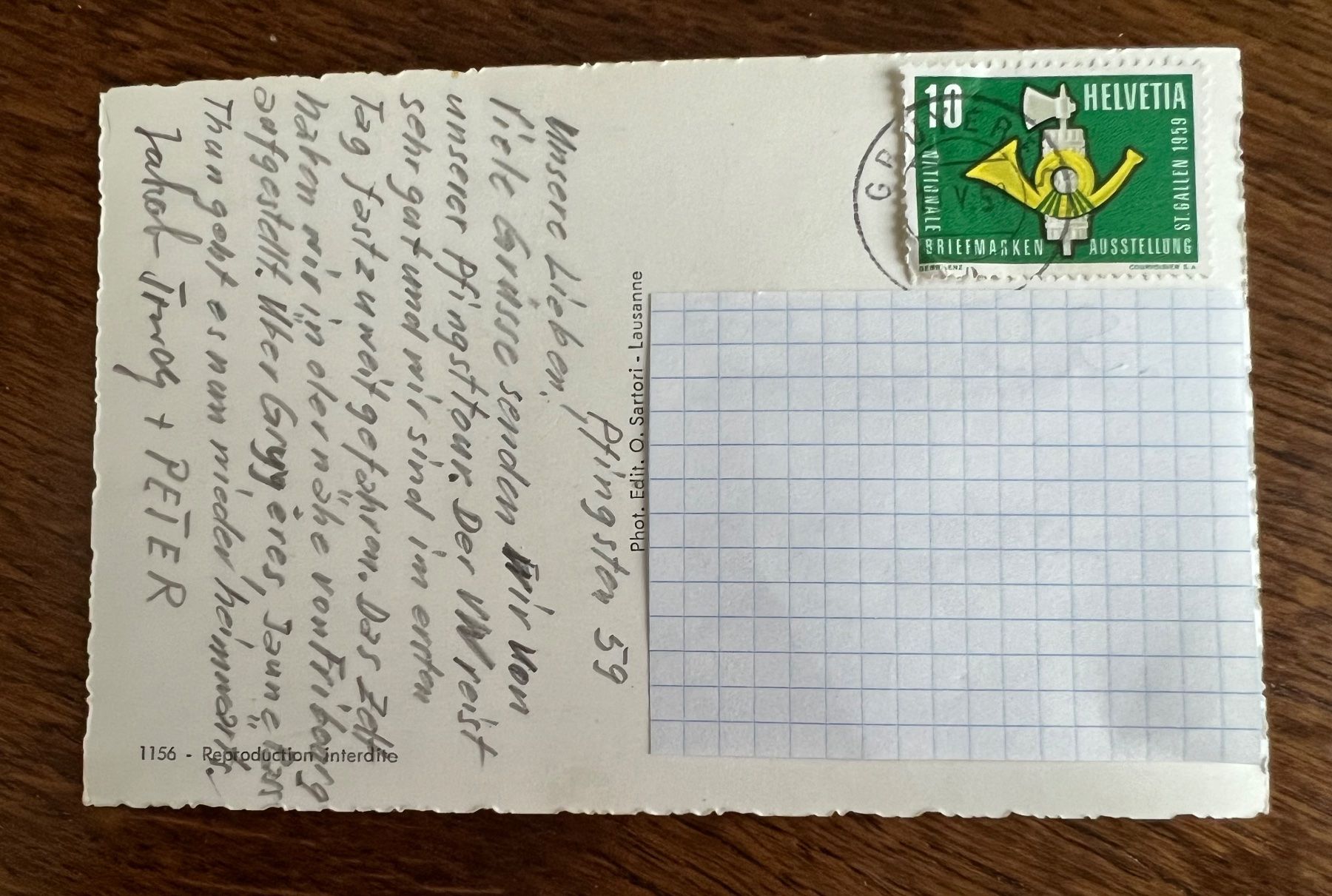 Ansichtskarten: Postkarte Gruyeres – Gebraucht aus Grueningen von ant_qb8l 1