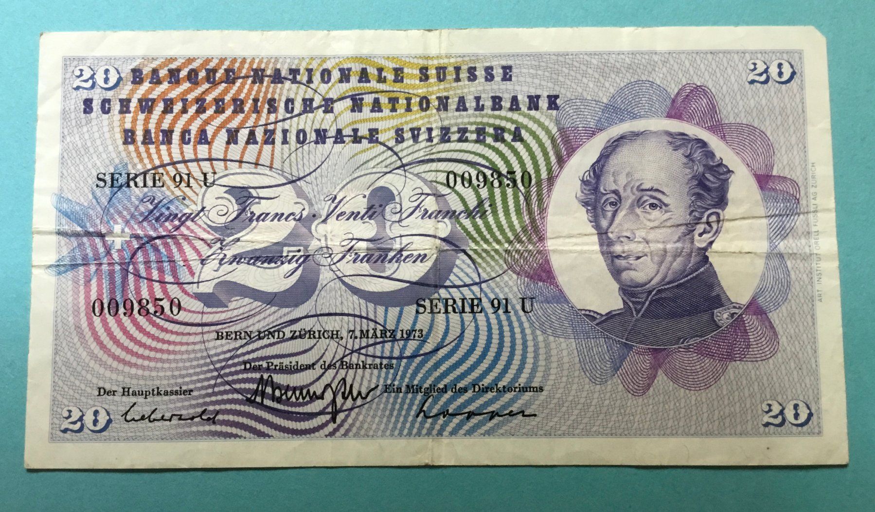 Banconote: CH Banknote Serie 91 U, 1979 – Usato da Wettswil venduto da ann_hd9g 1