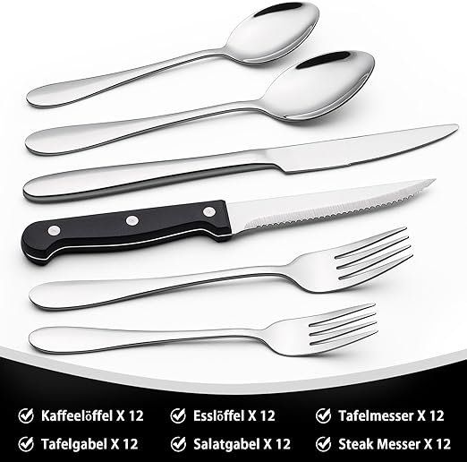 Bestecksets: Besteck Set 12 Personen, 72-teilig – Neu und originalverpackt aus Oberentfelden von Sch_md58 1