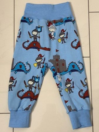 Ritter und Burgen Pumphose Mitwachshose Gr. 74/80 Neu