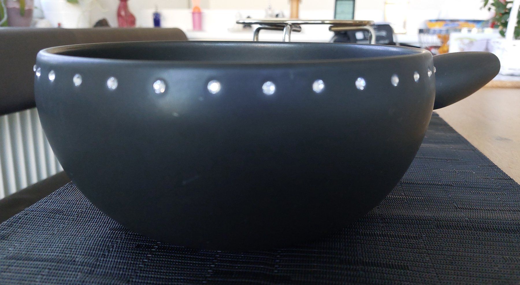 Stöckli Padelle: Fondue Set von Stöckli, mit "Brillanten" – Usato da Gebenstorf venduto da Rita20 1